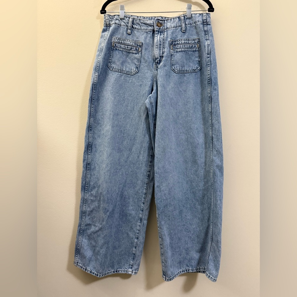 Old Navy Light Blue Flare & Wide Leg Jeans